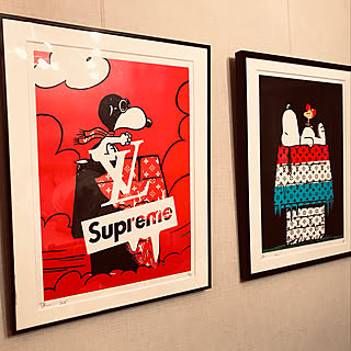 Supreme/シュプリーム/スヌーピー/death nyc/アートのある部屋...などのインテリア実例 - 2019-03-08 22:24:46