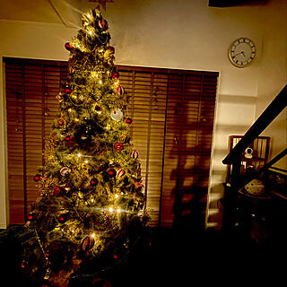 間接照明/クリスマスの飾り付け/大きなクリスマスツリー/特大クリスマスツリー/クリスマスツリー240㎝...などのインテリア実例 - 2022-12-01 21:56:37