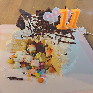 キッチン/誕生日ケーキ/びっくりケーキ/いいね！ありがとうございます。/フォロー大歓迎♪...などのインテリア実例 - 2023-09-14 19:42:19