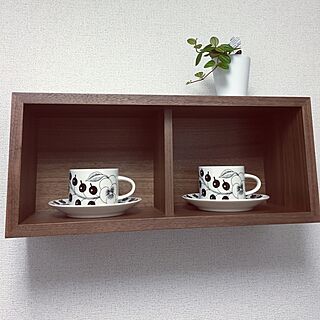 棚/無印良品 壁に付けられる家具/アラビア ブラパラ/北欧/木のぬくもり...などのインテリア実例 - 2016-05-31 17:36:15