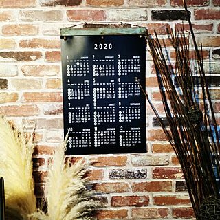 壁/天井/2020年カレンダー/来年のカレンダー/来年の準備/セリア...などのインテリア実例 - 2019-12-28 23:48:41