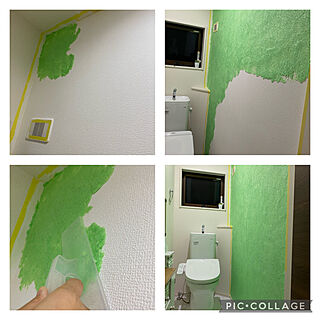 シルクプラスター/壁紙DIY/セルフリノベーション/リノベーション/DIY...などのインテリア実例 - 2021-05-08 19:40:17