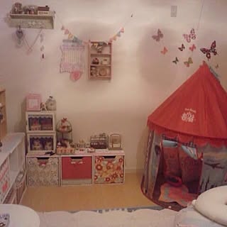 子供部屋/娘（3歳）の部屋/100均/手作りのインテリア実例 - 2014-04-05 19:45:23