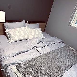 寝室の壁/グレーの壁/FranceBeD/寝具/ベッド周りのインテリア実例 - 2020-07-04 14:57:28