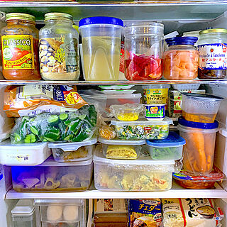 食べ尽くす/冷蔵庫いっぱいのお惣菜/作り置きおかず/部屋全体のインテリア実例 - 2022-11-09 21:15:58