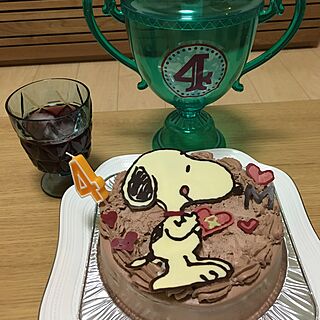 机/スヌーピー/キャラケーキ/手作りケーキのインテリア実例 - 2016-05-29 21:42:02