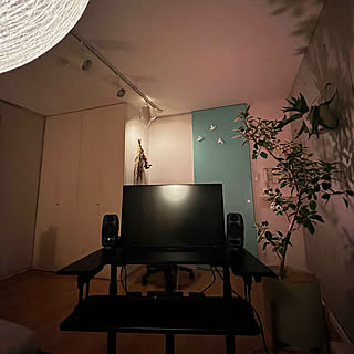 Philips Hue/一人暮らし/スワッグ/賃貸でも諦めない！/8畳1K...などのインテリア実例 - 2022-03-05 22:46:55