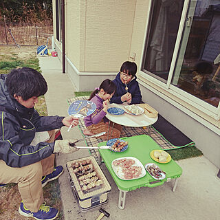 玄関/入り口/暮らしの一コマ/ひなたぼっこ♪/焼き鳥/お外でご飯...などのインテリア実例 - 2018-02-25 11:58:41