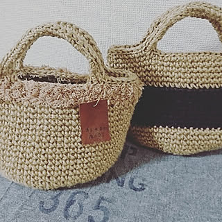 机/Instagramやってます/niko niko made/麻ひもバック/handmadeのインテリア実例 - 2017-09-25 09:31:29