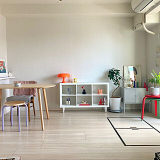 部屋全体/IKEA KYRRE/IKEA DOMSTEN/春の模様替え/ダイニングテーブル...などのインテリア実例 - 2024-03-21 20:40:12