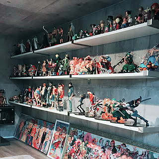 部屋全体 ワンピースフィギュアのおしゃれなアレンジ 飾り方のインテリア実例 Roomclip ルームクリップ
