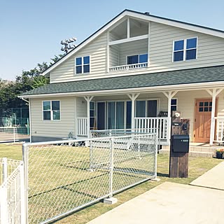 部屋全体/アメリカンフェンス/家庭菜園/ゴールデンレトリバー/カリフォルニアスタイルに憧れて...などのインテリア実例 - 2017-04-30 08:15:00