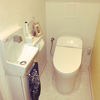 手洗い器/タンクレストイレ/アクセントクロス/バス/トイレのインテリア実例 - 2021-03-15 21:33:22
