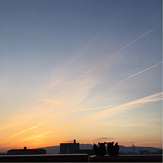 負けないぞ！/写真がうまく撮れるようになりたい♡/西の空/夕景/シーサーがおるねん...などのインテリア実例 - 2020-04-07 08:26:16