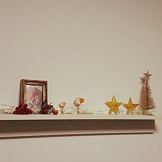 壁/天井/みかづきももこ/おりがみの星/クリスマス/無印良品 壁に付けられる家具...などのインテリア実例 - 2015-11-18 05:08:51