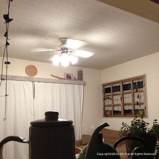 壁/天井/シーリングファン/LED電球/夜の部屋のインテリア実例 - 2013-05-28 21:20:38