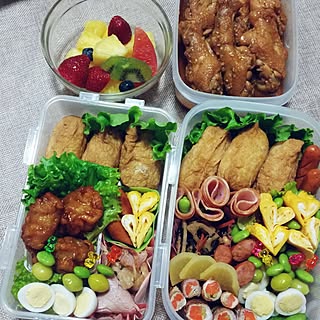 キッチン/部屋じゃなくてゴメンなさい/お弁当♡/運動会のお弁当/インテリアじゃなくてごめんなさい...などのインテリア実例 - 2015-10-04 02:47:23