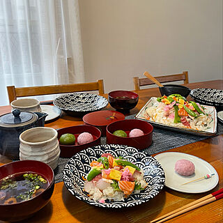 菓子器/和菓子/桜でんぶ/ひな祭りの食卓/海鮮ちらし寿司...などのインテリア実例 - 2021-02-28 12:06:20