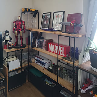 棚/MARVEL/仮面ライダー/おたく部屋のインテリア実例 - 2022-08-31 07:44:21