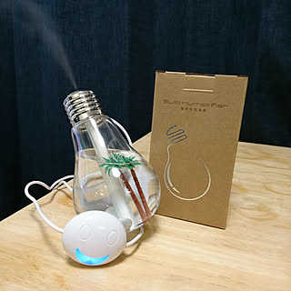 机/しゃれとんしゃあ会/Buldhumidifier電球型加湿器/7色に光りますのインテリア実例 - 2018-02-06 23:47:51