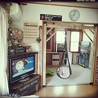 部屋全体/フォロワーさんに感謝♥/Insta→SOYURU-MAMA/子供と暮らす家。/DIY...などのインテリア実例 - 2016-04-29 10:46:28