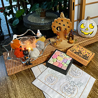 和のハロウィン/干菓子/HAPPY HALLOWEEN/花ふきん/刺し子...などのインテリア実例 - 2020-11-02 17:00:37