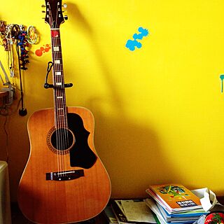 ベッド周り/ギター/子ども部屋/カラフル大好き♡のインテリア実例 - 2015-03-07 16:40:05