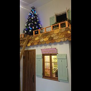 壁/天井/ぬいぐるみ部屋/クリスマスのインテリア実例 - 2015-11-16 16:40:35