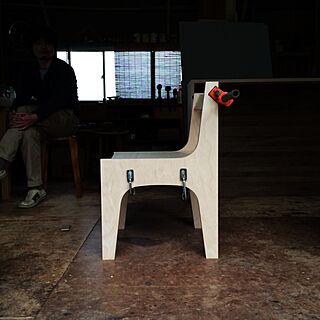 机/オリジナルチェア/合板/プライウッド/椅子好き...などのインテリア実例 - 2014-05-07 02:36:11