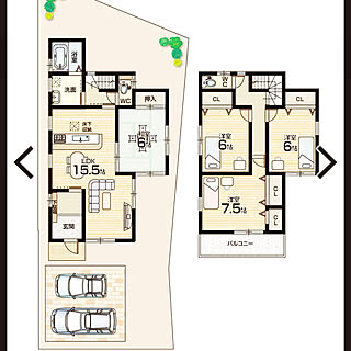 建設中/建売住宅/12月完成予定/部屋全体のインテリア実例 - 2019-10-29 08:08:06