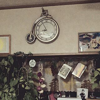 リビング/かべ/時計/時計のある風景のインテリア実例 - 2017-05-12 21:04:05
