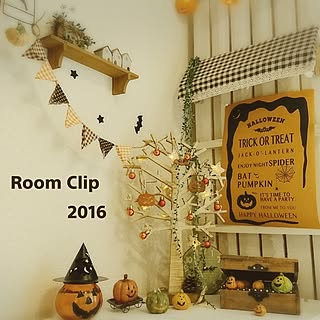 壁/天井/ハロウィン/salut!/ナチュラル/ハロウィン雑貨...などのインテリア実例 - 2016-09-30 15:45:51