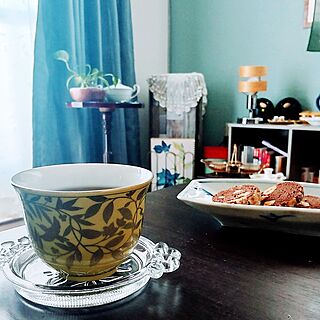 机/とある日のお茶の時間/いただきもの/ガラス好き/器好き...などのインテリア実例 - 2023-08-13 21:53:59