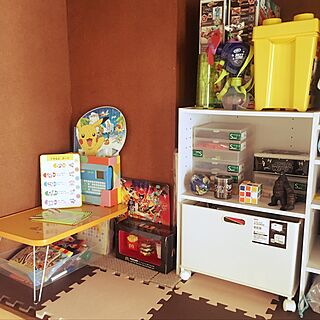 棚/レゴ収納/こどもと暮らす。/築40年 中古マンション/おもちゃ収納のインテリア実例 - 2017-05-20 23:52:06