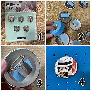 缶バッチ ピンバッチ収集のインテリア実例 Roomclip ルームクリップ