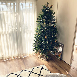 クリスマス/クリスマスツリー180cm/モノトーン好き/シンプルに暮らしたい/マンション暮らし...などのインテリア実例 - 2020-11-09 10:13:37