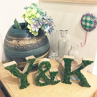 イニシャルフラワー3つセット♡オブジェ♡ウェルカムボード