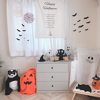 ハロウィン/IKEA/海外風インテリア/おうち時間/おしゃれな家にしたい...などのインテリア実例 - 2022-10-26 19:51:53