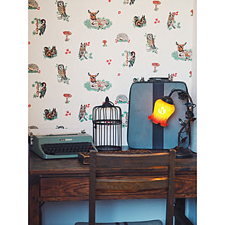 動物柄の壁紙のインテリア実例 Roomclip ルームクリップ