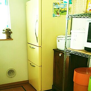 キッチン/小さい冷蔵庫/黄色/冷蔵庫のインテリア実例 - 2017-05-21 11:53:15