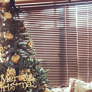 窓際の…/クリスマスツリー/クリスマス/ニトリ のクリスマスツリー/IKEAのクリスマスオーナメント...などのインテリア実例 - 2019-12-12 08:07:48