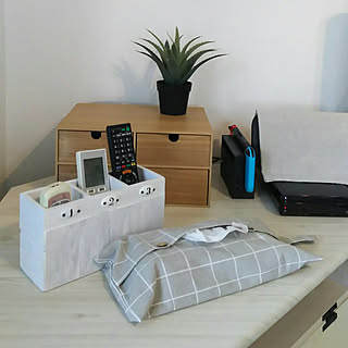 IKEA/セリア/DIY/リモコン入れ DIY/ニトリ...などのインテリア実例 - 2018-09-01 20:02:19