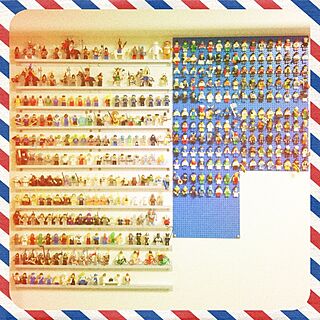 壁/天井/フィギュア/LEGO/コレクション/レゴのインテリア実例 - 2013-09-18 19:44:25