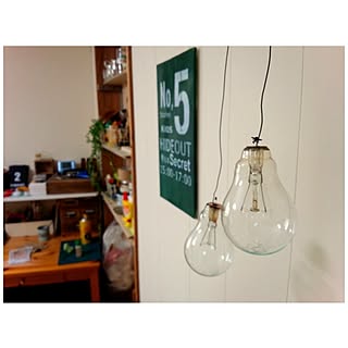 電球/海での拾い物/怖くて割れない(T△T)/リメイクしたい/部屋全体のインテリア実例 - 2014-05-22 23:16:49