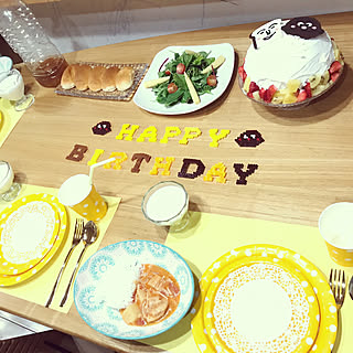 アンパンマン/カレーパンマン/手作りケーキ/お誕生日飾り/お誕生日ディスプレイ...などのインテリア実例 - 2023-05-01 10:57:41