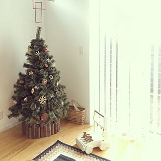 部屋全体/クリスマスツリー出しました/ナチュラルのインテリア実例 - 2016-11-24 08:09:07