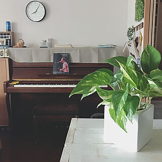 大人ピアノ/ピアノのある部屋/楽器のある部屋/ポトス/観葉植物...などのインテリア実例 - 2021-06-18 08:25:21