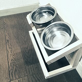 ペット用食器台/フードスタンド/100均/DIY/セリア...などのインテリア実例 - 2016-07-02 23:45:57