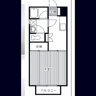 もうすぐ引っ越し/間取り図/8畳1DK/8畳1K/一人暮らし...などのインテリア実例 - 2020-06-29 22:42:10