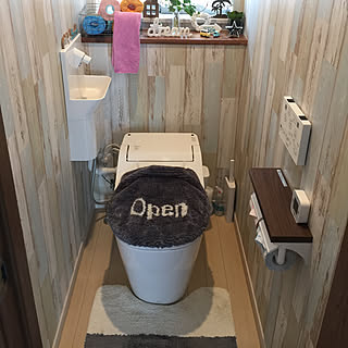 ニトリのトイレカバー/ニトリ/築2年目だ/イベント参加用/まだまだ勉強中…...などのインテリア実例 - 2018-04-25 10:37:24